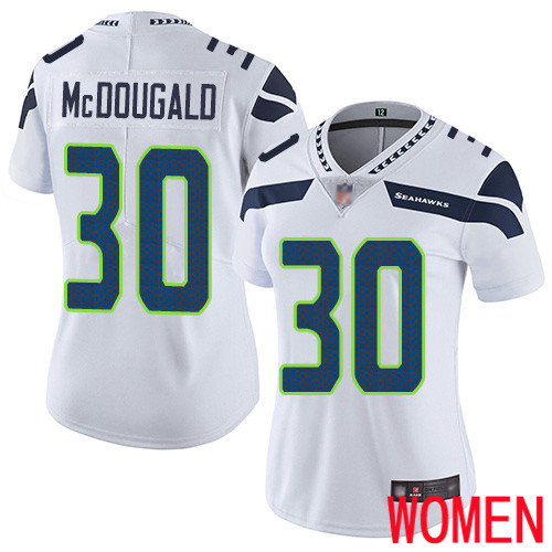 Seattle Seahawks Limited White Women Bradley McDougald Road Jersey NFL Football #30 Vapor Untouchable
